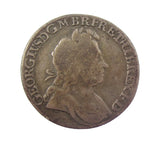 George I 1725 Shilling - No Obverse Stops - VG