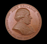 Sweden 1890 John Ericsson 51mm Bronze Medal