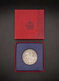 George V 1935 Cased Specimen Crown - UNC