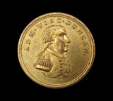 1797 Battle Of Camperdown Admiral Duncan 24mm Gilt Medal