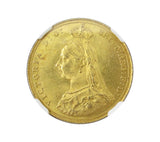 Victoria 1887 Gold Sovereign - NGC MS63