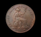 George IV 1826 Halfpenny - EF