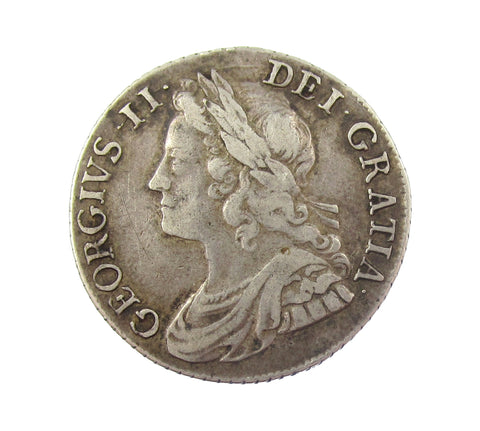 George II 1741 Shilling - Roses In Angles - NVF