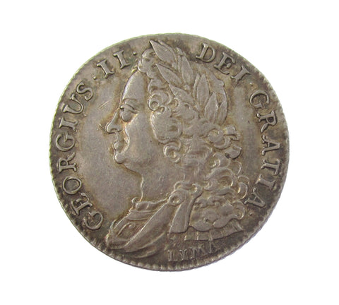 George II 1745 LIMA Shilling - GVF