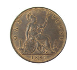 Victoria 1881 H Penny - Freeman 108 - GEF