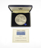 1994 RM Centenary Of Tower Bridge 63mm Silver Medal