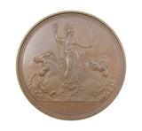 1854 William Wyon Art Union Of London 56mm Medal - By Wyon