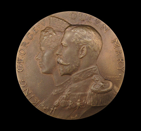 1911 George V Coronation 44mm Bronze Medal - By Bowcher