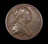 1740 Martin Folkes 54mm Bronze Medal - By Dassier