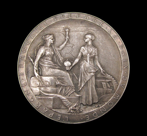 France 1869 Opening Of The Suez Canal 42mm Silver Medal - By Roty