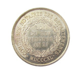 France 1840 Napoleon Committee Of Notaries 32mm Silver Medal - By Barre