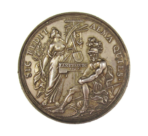 1697 Peace of Ryswick 46mm Silver Medal - By Muller