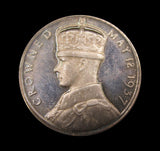 1937 Edward VIII Coronation 33mm Silver Medal - Cased