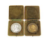 1930-1932 Royal Academy Of Arts 55mm Silver & Bronze Medals