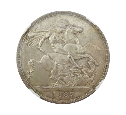 Victoria 1887 Crown - NGC MS63