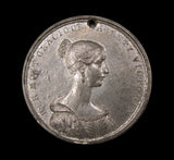 1838 Victoria Coronation 33mm White Metal Medal