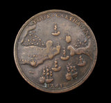 1741 Admiral Vernon Capture of Cartagena 38mm Medal