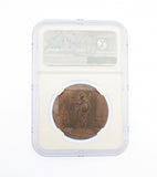 1713 Peace Of Utrecht 35mm Copper Medal - NGC MS62