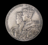 1937 Coronation Of George VI 50mm Silvered Medal - By Sale