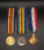 WWI Medal Trio - 1914-15 Star, British War & Victory Medal