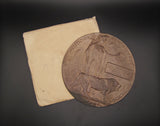 WWI Death 'Penny' Plaque - To Samuel Thomas Manning