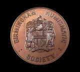 1971 Birmingham Numismatic Society Bronze & Silver Medal Pair - Cased