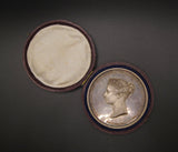 1837 Victoria Royal Academy Of Arts 55mm Cased Silver Medal - By Wyon