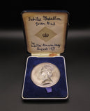 1977 Silver Jubilee Washington D.C 60mm Silver Medal - By Machin