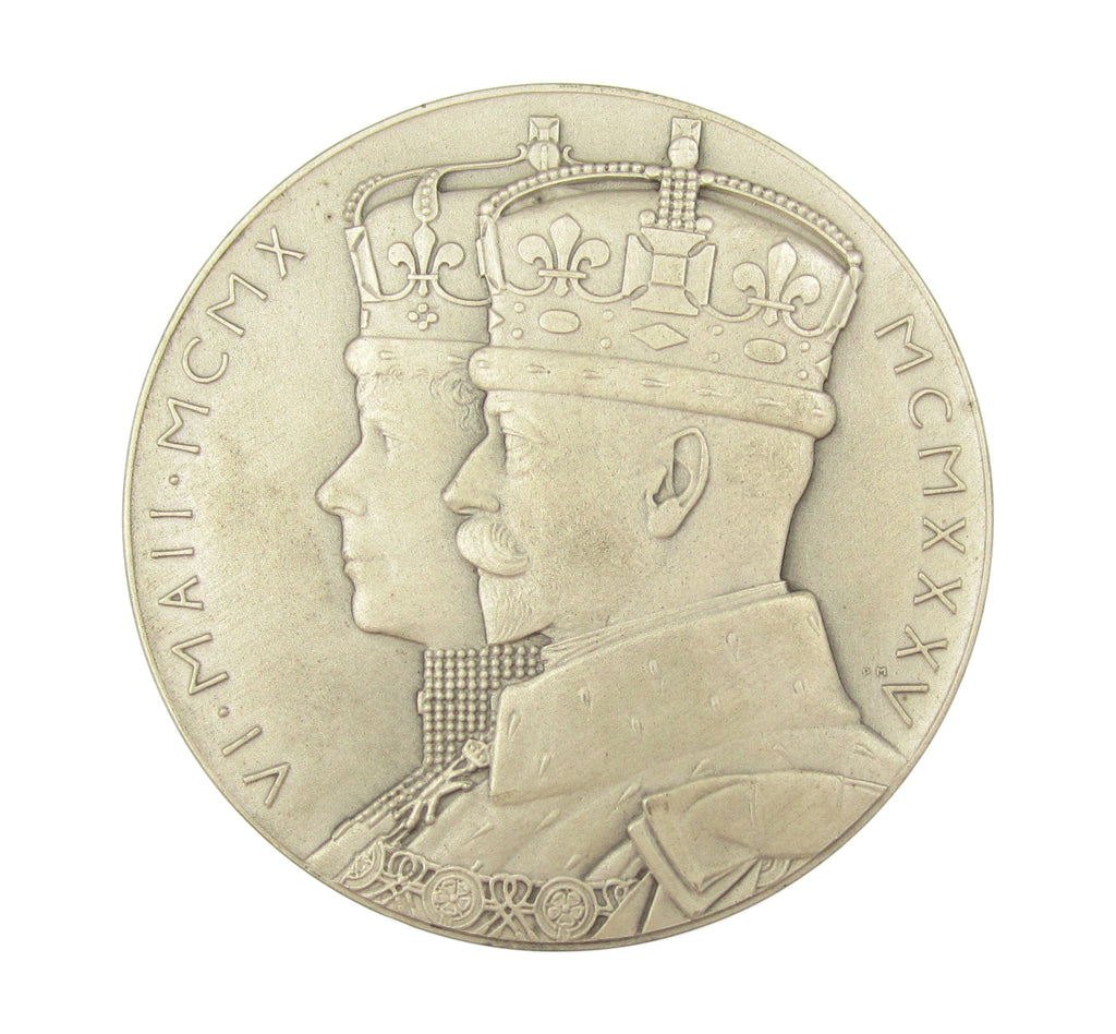 1935 George V Silver Jubilee Royal Mint 57mm Silver Medal - Cased ...