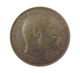 Edward VII 1902 Penny - Low Tide - GVF