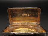 1781 St Eustatius Captured 'Prize Money Paid' Engraved Silver Snuff Box