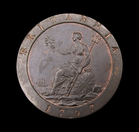 George III 1797 Cartwheel Penny - EF