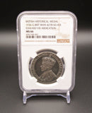 1936 Edward VIII Abdication 35mm Silver Medal - NGC MS66