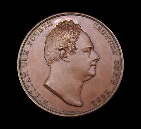 1831 Coronation Of William IV Official Bronze Medal - By Wyon