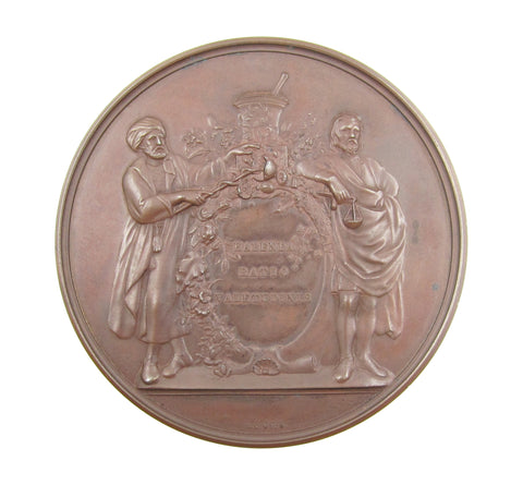 1852 Pharmaceutical Society Of Great Britain 70mm Medal - By Wyon