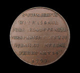 1797 Portsmouth John Jervis Halfpenny Token - DH64