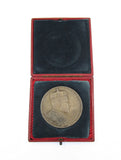 1902 Edward VII Coronation 55mm Silver Medal - Cased