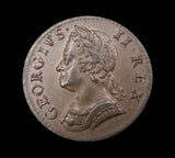 George II 1754 Farthing - EF