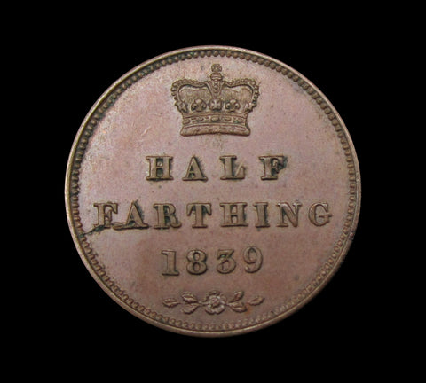 Victoria 1839 Half Farthing - EF