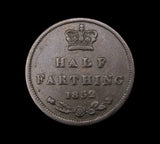 Victoria 1852 Half Farthing - Fine