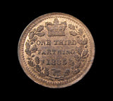 Victoria 1885 Third Farthing - UNC