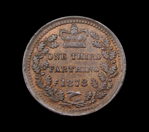 Victoria 1878 Third Farthing - EF