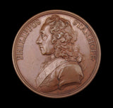 1743 Philip Stanhope Earl Of Chesterfield 55mm Bronze Medal - By Dassier