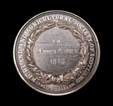 1848 Highland & Agricultural Society Of Scotland 44mm Silver Medal