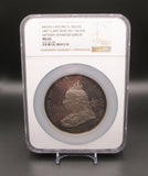 1897 Victoria Diamond Jubilee 76mm Silver Medal By Bowcher - NGC MS65