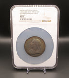 1897 Victoria Diamond Jubilee 56mm Silver Medal - NGC MS66