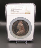 1887 Victoria Jubilee 77mm Silver Medal - NGC MS62