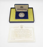 1969 Investiture Of Charles Prince Of Wales 51mm Silver Medal - Cased