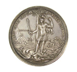 Spain 1706 The Relief Of Barcelona 47mm Silver Medal - By Smeltzing