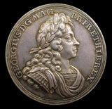 1714 George I Coronation 34mm Silver Medal - NGC MS62